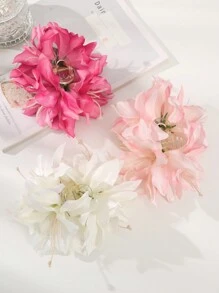 1pc Boho Style Oversized Faux Flower Hair Claw Clip, Suitable For Vacation, Everyday Use, Women Hair Accessories Beach Hair Clips Vacation Hair Clutch Summer - Multicolor - View 2