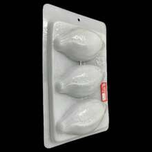 3-Cavity Bun Mold. 34-49 Ideal Mold For Making And Working With Gelatin, Gummies, Soap, Candles, Resin, Plaster, Cement, Clay, Among Many Others. - 白色 - 查看 2