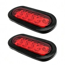 2 Piece Set Red Brake Light Stop Turn Side Utility Tail Light Waterproof Hitch Light
