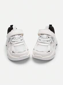 Balabala Girls' Breathable Chunky Sneakers, Fashionable Running Shoes For Spring/Fall - White Tone - View 4