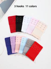 11pcs 2hooks/3hooks/4hooks Elongation Of Elasticity Bra Extension Buckle, Bra Extender Hook, Underwear Accessory