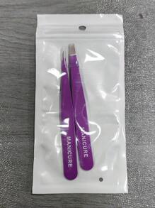 4 pièces Kit de pinces colorées en acier inoxydable, ensemble d'outils portables pour la mise en forme des sourcils et l'épilation (violet, rose, noir)