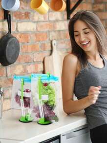 Older,Plastic Bag Holder Stand,Baggy Rack Holder For Food Prep ,Food Prep Bag/Plastic Freezer Bag Holder, Meal Planning/Prep Bag Holders, More Convenient For Packing And Packaging Food, Fruits, Food, Salads, Etc., Suitable For Daily Use, Homes, Kitchens