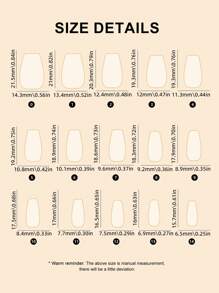 30 Stück Acryl-Aufklebe-Nägel, französisch weiße Nägel-Kunst, kurze und mittlere Kunstnägel in Sargform, Hautfarbe Braun Aufklebe-Nägel, Nagel-Zubehör