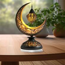 Crescent Moon Decorations Colorful Moon Figurine Acrylic Flat Ornaments Tabletop Centerpieces For Home - 棕色 - 查看 7