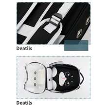 1 Piece Portable Pet Carrier Backpack, Safe Pet Travel Bag Pack, Dog Cat Carrier Bag Backpack - 灰色 - 查看 9