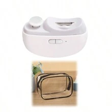 2 szt. Elektryczny obcinacz do paznokci, 2 w 1 elektryczny obcinacz do paznokci i polerka - ładowany przez USB, przenośny z wbudowanym schowkiem na resztki paznokci, bezpieczny i łatwy w użyciu, wyposażony w przezroczystą torbę do przechowywania, idealny do domu, biura, podróży, dla seniorów