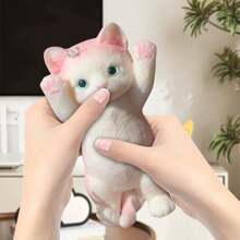 Catss Hands Up Catss Kneading Stress Relieving Toy Plush Toy Simulation Catss Kneading - 粉色 - 查看 2