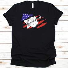 Darts Shirt, Independence Day Gift, 4th Of July, An Flag Design, Darts Player, Bullseye, Darts Lovers, Dart Board, Target Shooting - Black - View 1
