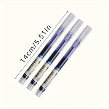 10pcs Liquid Ink Ballpoint Pens, Quick Drying For Signature, 0.5mm Nib, Black/Blue Ink, School & Office Supplies,Back To School