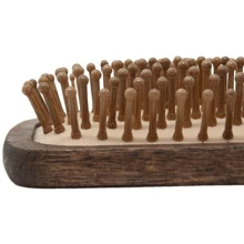 M BONI 8079 WOOD LINE HAIRBRUSH MEDIUM RACKET - Marrón Chocolate - Ver 4