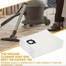 5pcs Replacement Dust Bags For Karcher Vacuum Cleaner Models WD4, WD5, WD6, MV4, MV5, MV6, Compatible With Karcher 2.863-006.0 Dust Bag Filter