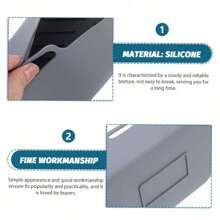 1pc Air Fryer Silicone Liner, Reusable Nonstick Air Fryer Basket Accessory, Replacement Baking Tray, Rectangular Air Fryer Baking Pan Air Fryer Replacement Basket, Easy-To-Clean Baking Tray - Multicolor - View 6