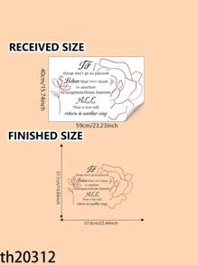 1pc Personalized Art English Slogan Lines Flowers Suitable For Living Room Bedroom Bedside Study Wall Decoration Beautification Wall Stickers Room Decor Home Decor Bathroom Decor Bedroom Decor Room Decoration Stuff Living Room Decor House Decor Home Decor Living Room Wall Paper