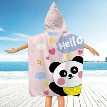 Toallas con capucha para la playa - Toalla de baño para niños pequeños, toalla de playa tipo poncho para niñas, de secado rápido, suave y ligero, con diseños de sirenas, pandas, flores, unicornios, flamencos, flores, palmeras y arcoíris, ideal para bodas de verano, decoración del baño y vuelta al colegio