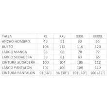 CONJUNTO TALLAS GRANDES PARA DAMA CON SUDADERA SEXY CON CAPUCHA Y PANTALON LX400 - Azul Marino - Ver 4