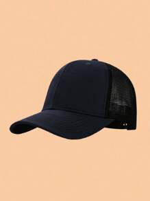 1pc Kids Baseball Mesh Cap, Solid Color Adjustable Snapback Hat, Suitable For Boys And Girls, Casual Wear For Spring & Summer - Multicolor - View 4