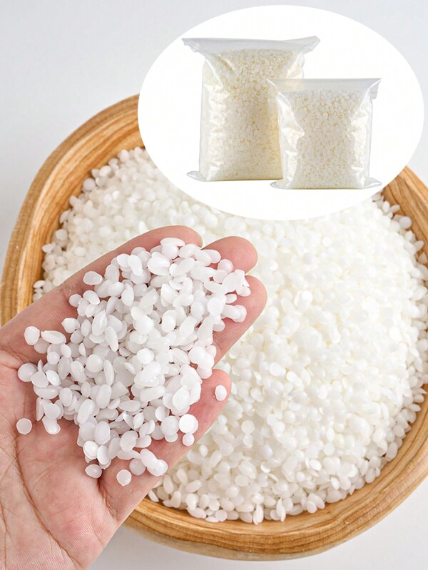 1 lb/453 g/1000 g weißes Bienenwachs, Materialien zum Selbermachen von Kerzen, 200 g/0,44 lb natürliches weißes Bienenwachs in Granulat-Form
