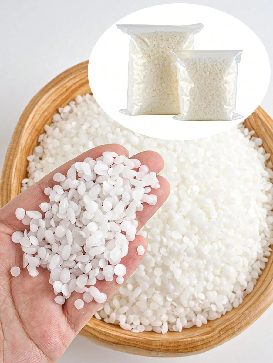 1磅/453克/1000克白蜂蜡，DIY蜡烛制作材料，200克/0.44磅天然白蜂蜡颗粒