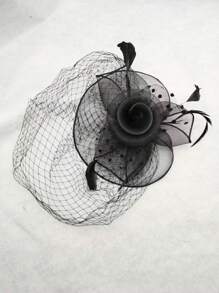 Fascinators Hats 20s 50s Hat Pillbox Hat Tea Party Headwear With Veil For Girls And Women