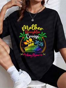 Mother Daughter 2025 Vacation Trip Matching Cruise Ship T-Shirt