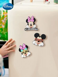 Disney 1PC Disney Officially Licensed Minnie Fridge Magnets Disney Magnets For Refrigerator Cute Cartoon Figural Magnets Couple Life Supplies Suitable Offices Kitchens Places Novelty Party Supplies