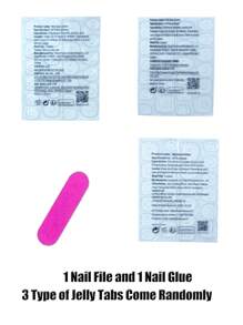 24 片渐变色假指甲法式芭蕾舞者指甲防水仿中号棺材假指甲按压式指甲贴片美甲用品 - 彩色 - 查看 5