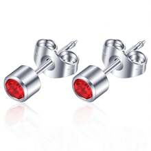 1 Paar rostfreie Stahlohrringe Piercings Nieten 4mm Hypoallergen für Piercings, Werkzeug-Sets, Geburtsstein Ohrstecker, Tragus, Knorpel Schmuck
