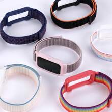 Nylon-Schlaufe als Ersatzarmband für Hua Wei Band 9, 8, 7, 6 Smartwatch, atmungsaktives Sportarmband für Hua Wei Band 9, Band 8, 7, 6