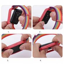 Nylon-Schlaufe als Ersatzarmband für Hua Wei Band 9, 8, 7, 6 Smartwatch, atmungsaktives Sportarmband für Hua Wei Band 9, Band 8, 7, 6