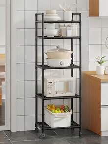 1pc Multipurpose Storage Rack, Space Saving Organizer Shelf For Kitchen, Bathroom, Living Room, Entryway, Bedroom, Home Office, Holiday Gift, Christmas Gift, Gift - Multicolor - View 17