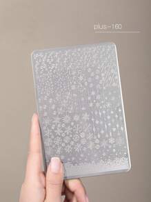 1 pieza Placa para estampado de uñas, diseño de patrón de estilo chino retro, plantillas para estampado de uñas, diseño de esmalte de uñas en gel - Herramienta de estampado de acero inoxidable, para arte de uñas DIY en el salón del hogar