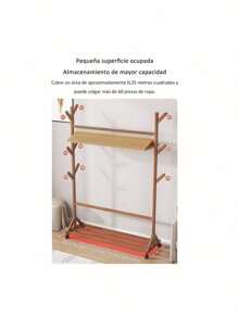 Multifuncional Perchero De Pie Con Ruedas Para El Hogar 80cm