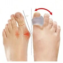 1Par Corrector De Juanetes Hallux Valgus Dedos Pies - Blanco - Ver 2