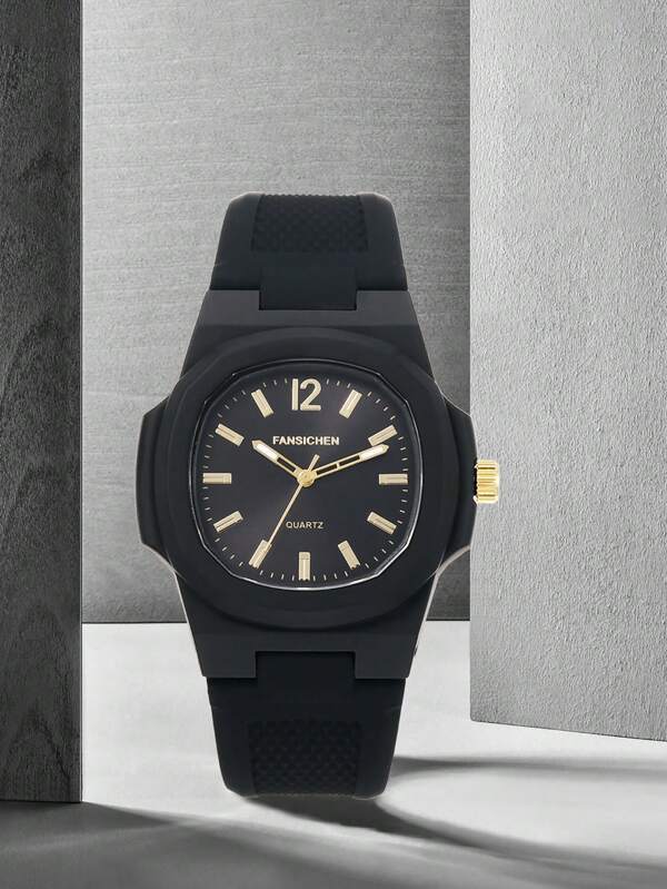 FANSICHEN FANSICHEN Watch, Asymmetric Dial Design, Sports Style Student, Water-Resistant, Suitable For Daily Wear, Holiday Gift, Quartz Watch