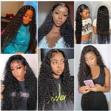 26-28 Inch V Part Wig Human Hair No Leave Out Upgrade V Part Human Hair Wig For Women 200% Kinky Curly V Shape Wig No Glue Clip In Half Wig V Part Wigs Human Hair 200% Density Curly Hair Wigs Human Hair Kinky Curly Wigs Human Hair Pre Plucked V Part Wig Beginner Friendly No Sew In NO Glue - #1B Black - View 5
