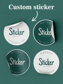 3cm/4cm/5cm/6cm/7cm/8cm 30-1000pcs Personalize Custom Round Stickers, Waterproof Stickers Customized Stickers Thank You Stickers, Wedding Stickers, Party Birthday Bridal Shower LOGO Stickers Business Stickers Customized Stickers Personalized Sticker Custom Text/Photo/Image/Design Stickers Common Label For Multiple Scenarios Stickers Custom Signs, Valentine Day, Valentine Day Decor Gifts Graduation,Multi-Functional,Durable,Ornamental,Reusable,Exquisite,Stylish,High-Quality,Colorful,Modern,Custom,Personalized,Unique