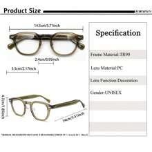 复古风 TR90 镜框眼镜，配醋酸纤维镜腿 - 经典时尚光学眼镜，适合户外、旅行和街头风格 - K39927 - 查看 4