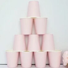 10/20/60pcs,Sage Green Paper Cups - 9oz Disposable Coffee Cups Paper Cups For Hot Drinks/Cold Cups - Disposable Cups 280 GSM Hot Tea Cups & Coffee Cup To Go - Paper Party Cups - Sage Green - View 9