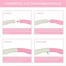 Soft Foam Weighted Hula Hoop, Detachable & Collapsible: Perfect For Fitness & Abs Exercise - Grayish Yellow - View 5