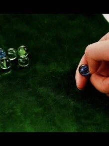 40颗/60颗/100颗玻璃弹珠套装，14毫米彩色弹珠，适用于水族箱装饰、花瓶填充、弹珠游戏、弹珠轨道玩具