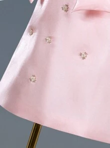 Young Girl Fashionable & Adorable Sparkly Pink Princess Dress - Pink - View 4