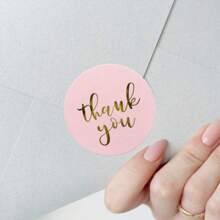 500 sztuk kolorowych naklejek foliowych z motywem kwiatowym, etykiety samoprzylepne do artykułów do pieczenia i podziękowania