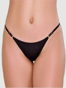Kit 15 Double String Panties Adjustment Dental Floss Comfort Lingerie Women's Thong Butt Lifter - 彩色 - 查看 2
