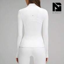 Lululemon Define Jacket Nulu Women's Lightweight, Full Zip Running Track Jacket-For Yoga Gym Running-Sweat-Wicking-Yoga-All Seasons Sport-Spring/Summer-Autumn/Winter-Mother's Day Gifts-Father's Day Gift - 白色 - 查看 3