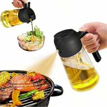 Oil Sprayer For Cooking, Olive Oil Dispenser Bottle For Kitchen, Premium Glass Oil Bottle, Oil Mister For Air Fryer, Salad, Frying, BBQ - Multicolor - View 8