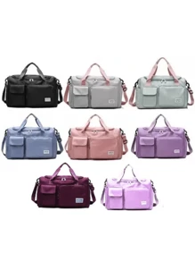 Bolsa Mala Academia Viagem Transversal Casual - Azul Marinho - Visão 2