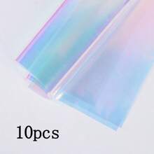 10 miếng giấy bóng kính, giấy gói hoa trong suốt cầu vồng laser, hoa chống thấm nước, giấy gói quà, origami, giấy trang trí, vật dụng lưu trữ giấy, thích hợp cho tiệc ngày lễ, sinh nhật, đám cưới, vật dụng tự làm - Nhiều màu - Xem 9
