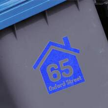 Papa Prints Pack Of 1/3/5 Bin Numbers For Wheelie Bins Personalized Wheelie Bin Stickers Numbers Waterproof Bin Stickers For Wheelie Bins - Multicolor - View 22