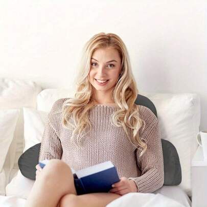 Reading Pillow 58x40x25cm Lumbar Support Cushion With Removable Cover TV Relax Sofa Chair Back Supports Plush Backrest